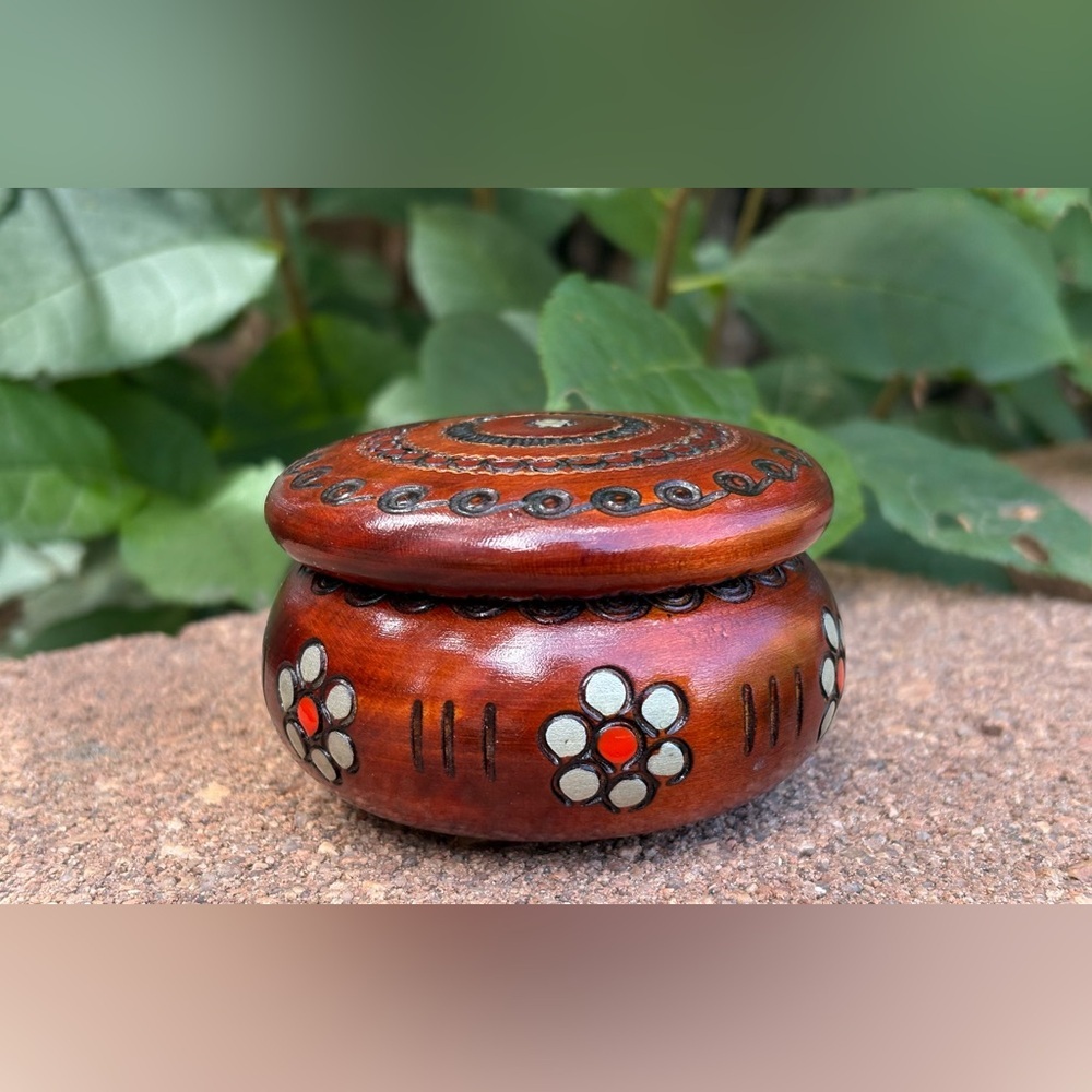 Handcrafted Wooden Trinket Box